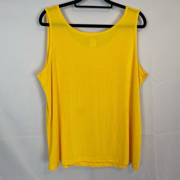 Sun Fire U.S.A. Women's Yellow Tank Top - Size 2X, Sleeveless, NWT - Picture 3 of 5